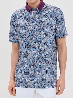 Greyson Desert Floral Polo-Like New